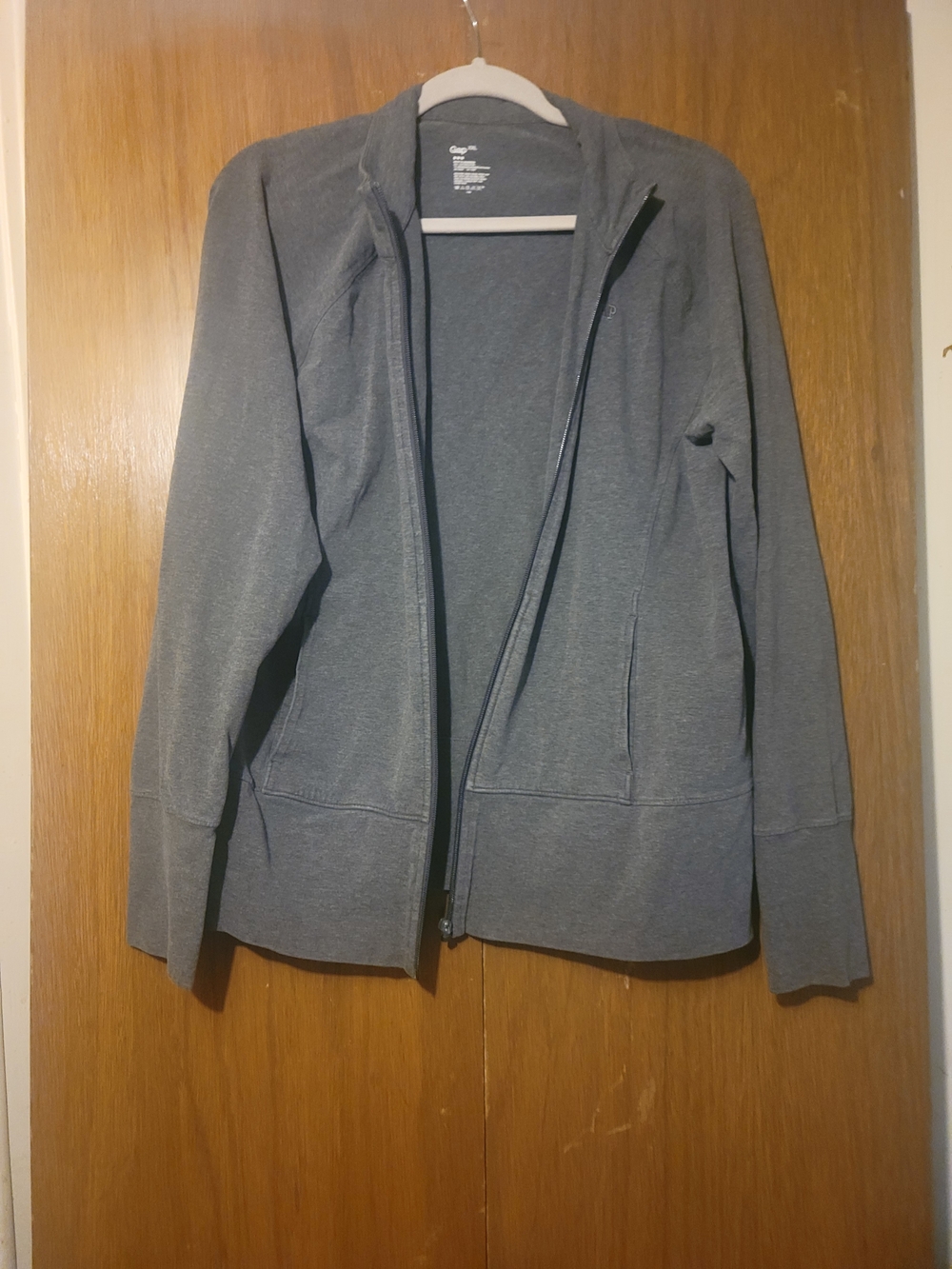 Gray Women's Full-Zip Jacket - Casual Everyday Layer